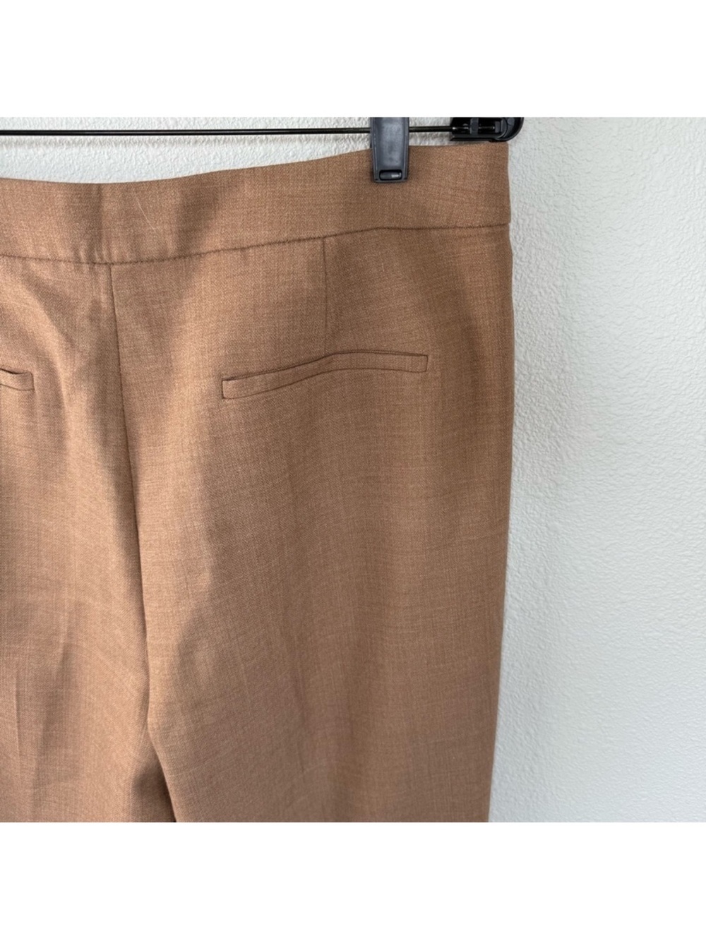 J. Crew Kate Straight Leg Pant Italian City Wool Blend Heather Acorn Women’s 12 - Picture 10 of 12